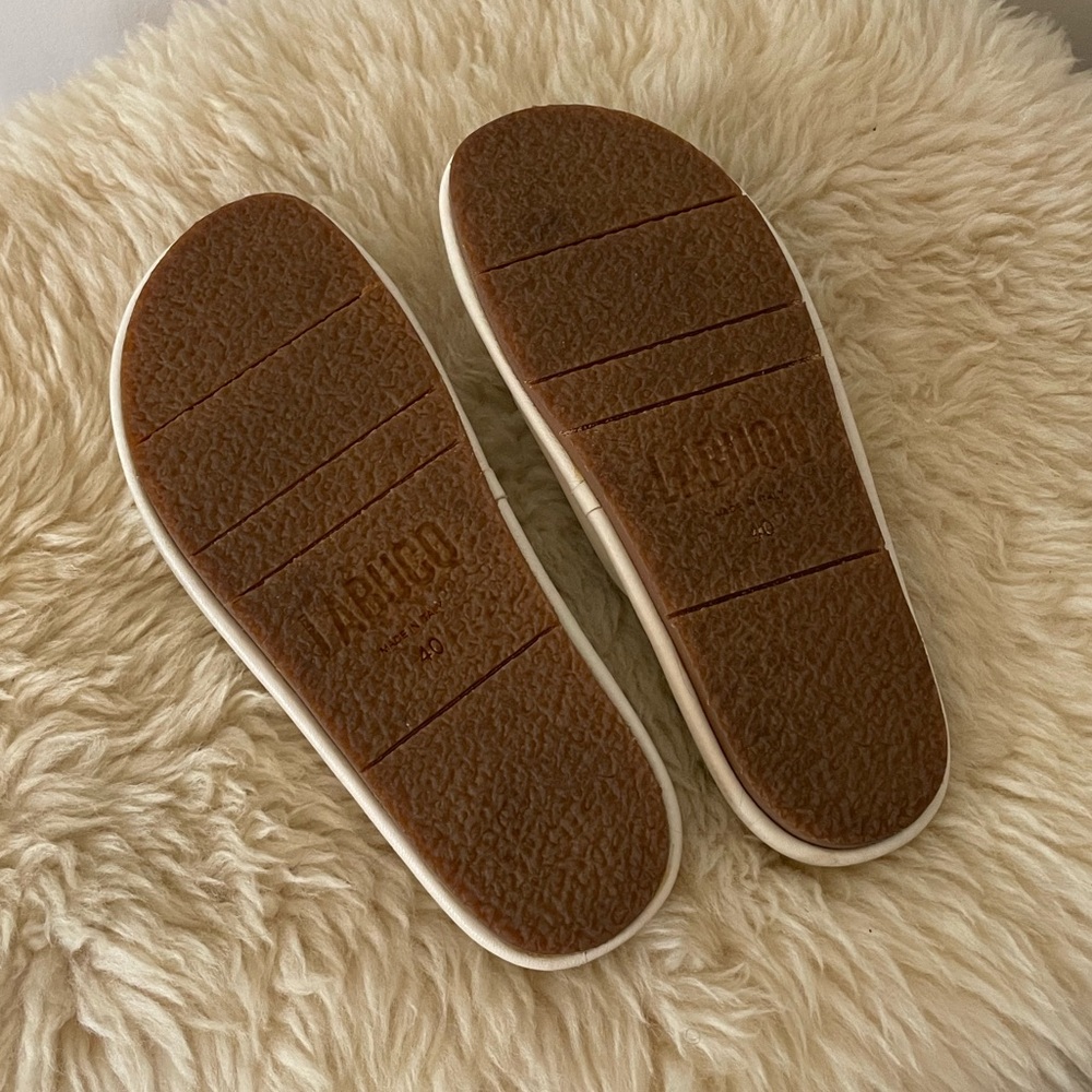 Labucq Mo Slide Ivory Nappa leather size 10 / 40 - Picture 3 of 7